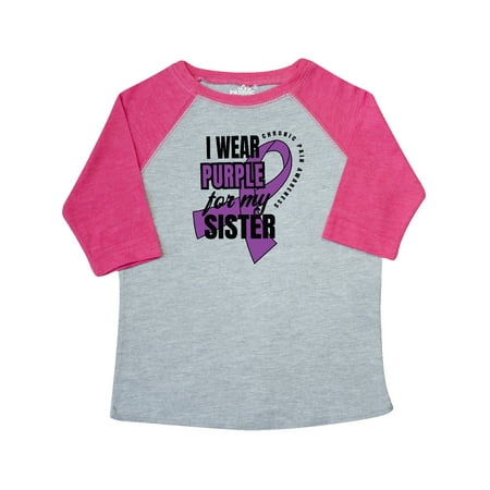 Inktastic Chronic Pain I Wear Purple For My Sister Gift Toddler Boy or Toddler Girl T-Shirt
Inktastic Chronic Pain I Wear Purple For My Sister Gift Toddler Boy or Toddler Girl T-Shirt