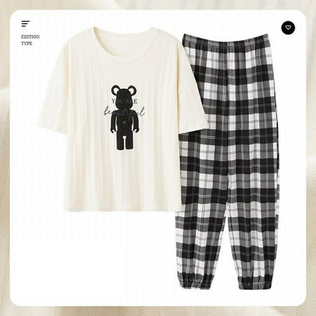 CoCopeaunt Summer Knitted Cotton Pajamas Sets Women Cartoon Pyjamas Sleepwear Spring Summer Nightwear Plus Size Short Sleeve Pijama Mujer
CoCopeaunt Summer Knitted Cotton Pajamas Sets Women Cartoon Pyjamas Sleepwear Spring Summer Nightwear Plus Size Short Sleeve Pijama Mujer