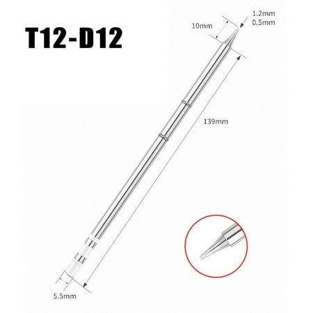 T12 D Series Soldering Iron Tip For 950D 202 942 Soldering Station WeldingTool
T12 D Series Soldering Iron Tip For 950D 202 942 Soldering Station WeldingTool