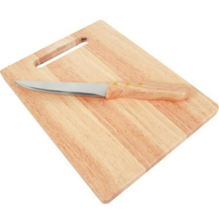DDI 479044 KitchenWorthy Rubberwood Cutting Board & Knife Case of 10