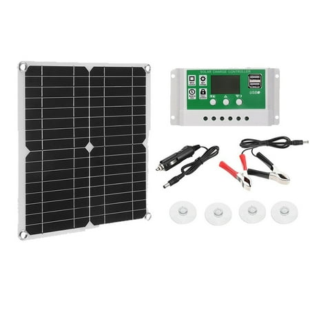 13W Solar Panel Kit and 30A 12V Solar Controller Portable Outdoor Solar Cell Camping Hiking Travel Phone USB Charger
13W Solar Panel Kit and 30A 12V Solar Controller Portable Outdoor Solar Cell Camping Hiking Travel Phone USB Charger