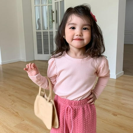 BULLPIANO Toddler Baby Girl Basic Tees Plain Ruffle Sleeve Cotton T Shirts Puff Sleeves Tops Tee Clothes
BULLPIANO Toddler Baby Girl Basic Tees Plain Ruffle Sleeve Cotton T Shirts Puff Sleeves Tops Tee Clothes