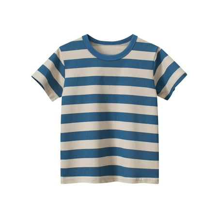 Boys 1 Pack Short Sleeve Striped Crew Neck Tee T Shirts Without Tag (Assorted Color Multipacks) Summer Clothes
Boys 1 Pack Short Sleeve Striped Crew Neck Tee T Shirts Without Tag (Assorted Color Multipacks) Summer Clothes