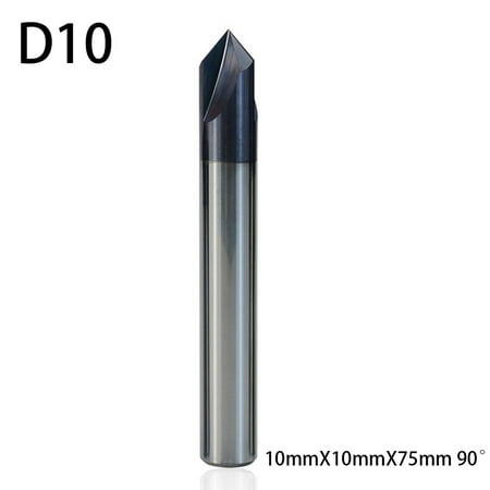 Goodhd 1Pcs Hard Tungsten Steel Chamfering Milling Cutter 3 Blade 90 Degree CNC End Mil