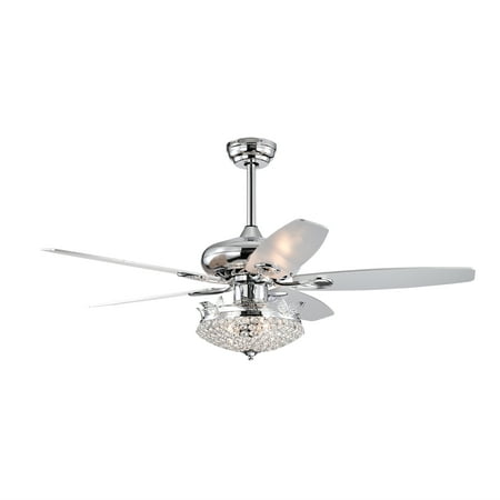 52” Modern Crystal Ceiling Fans with Lights Remote Control Ceiling Fan with 5 Reversible Blade for Living Room AC Motor Chrome
52” Modern Crystal Ceiling Fans with Lights Remote Control Ceiling Fan with 5 Reversible Blade for Living Room AC Motor Chrome