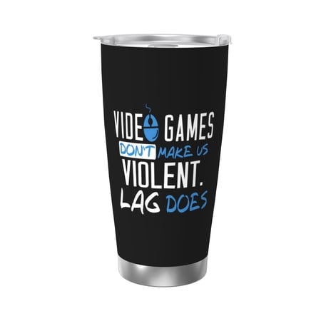 Video Games Don T Make Us Violent 20 Oz Water Bottle Insulated Tumblers Stainless Steel Cups Double Wall Tumbler with Lid
Video Games Don T Make Us Violent 20 Oz Water Bottle Insulated Tumblers Stainless Steel Cups Double Wall Tumbler with Lid