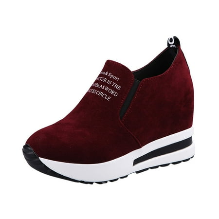 nsendm Womens Sneakers 8.5 Sport Flock Slip-On Thick Casual Shoes Women Wedges Fashion High Sneakers for Women Wedge Wine 5.5
nsendm Womens Sneakers 8.5 Sport Flock Slip-On Thick Casual Shoes Women Wedges Fashion High Sneakers for Women Wedge Wine 5.5