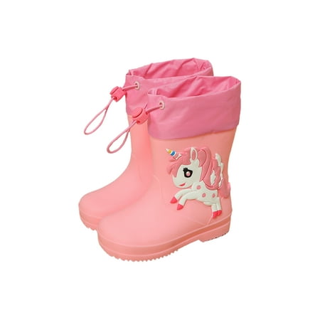 Fangasis Chidren Rain Boots Lightweight Garden Shoes Non Slip Rainboot Kids Mid Calf Boot Outdoor Slip-On Waterproof Pink Unicorn Style D 12C
Fangasis Chidren Rain Boots Lightweight Garden Shoes Non Slip Rainboot Kids Mid Calf Boot Outdoor Slip-On Waterproof Pink Unicorn Style D 12C