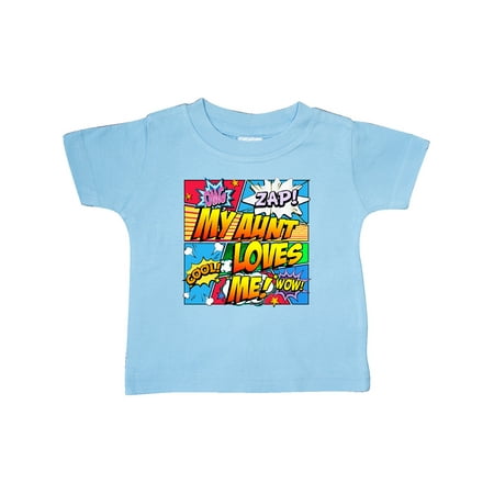 Inktastic My Aunt Loves Me Gift Baby Boy or Baby Girl T-Shirt