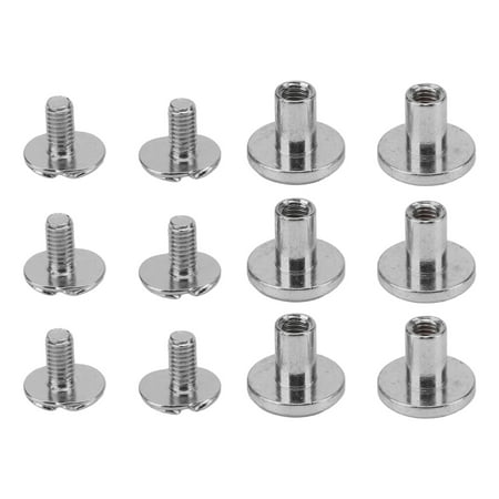 Book Binding Screw Brass Material Bookbinding Flat Head Stud Screw 120 Sets For Leather Craft Silver
Book Binding Screw Brass Material Bookbinding Flat Head Stud Screw 120 Sets For Leather Craft Silver