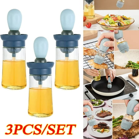 Olive Oil Dispenser Bottle With Silicone Brush Oil Dropper Measuring Bottle for Kitchen Cooking Frying Baking
Olive Oil Dispenser Bottle With Silicone Brush Oil Dropper Measuring Bottle for Kitchen Cooking Frying Baking