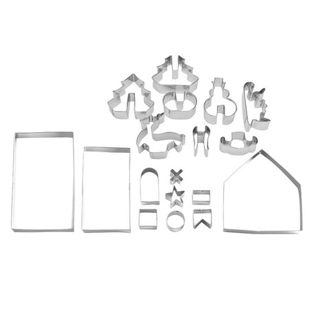 Molds For Baking Baking Baking Sets 18 Piece Set Christmas Stainless Steel 3D Three-Dimensional Cookie Cutting And Shaping Mould A
Molds For Baking Baking Baking Sets 18 Piece Set Christmas Stainless Steel 3D Three-Dimensional Cookie Cutting And Shaping Mould A