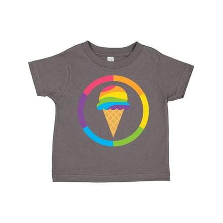 Inktastic Rainbow Ice Cream Gift Toddler Boy or Toddler Girl T-Shirt