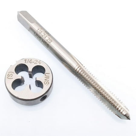 HSS 1/4-24 UNS Tap & 1/4-24 UNS Die Right Hand