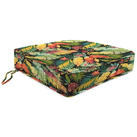 Jordan Manufacturing Outdoor Patio Deep Seat Chair Cushion, Tomesha Blackjack