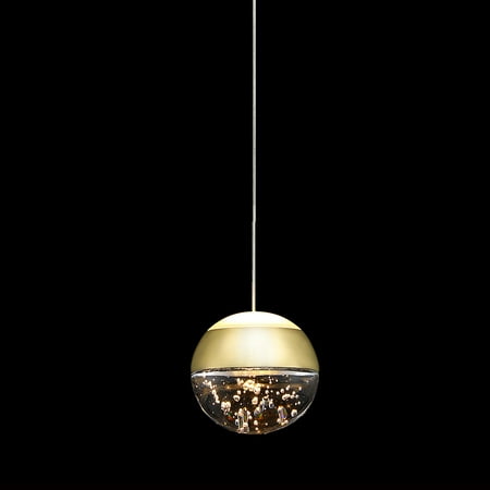 JoollySun Single Mini Globe Pendant Light LED Crystal Ceiling Hanging Light in Brass Gold
JoollySun Single Mini Globe Pendant Light LED Crystal Ceiling Hanging Light in Brass Gold