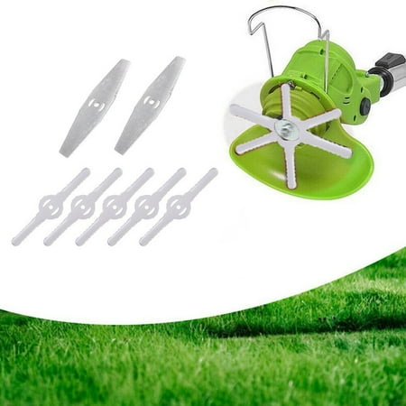 Yannee 5 Pcs Grass Trimmer Blades and 2 Pcs 3 Hole Flat Blades for Electric Lawn Mower
Yannee 5 Pcs Grass Trimmer Blades and 2 Pcs 3 Hole Flat Blades for Electric Lawn Mower