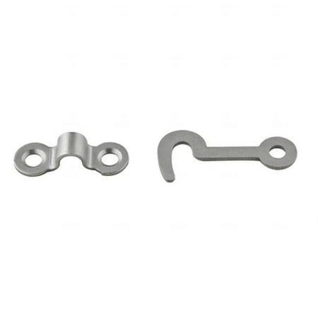 National Hardware - V1841 Hooks and Staples 2/pk - Satin Nickel