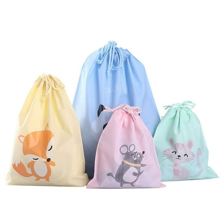 4pcs Drawstring Bag Beautiful Printing PEVA Waterproof Storage Bag for Home Travel Gift (Small Size Panda Fox Mouse Cat Pattern)
4pcs Drawstring Bag Beautiful Printing PEVA Waterproof Storage Bag for Home Travel Gift (Small Size Panda Fox Mouse Cat Pattern)