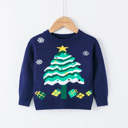 Christmas Toddler Boys Girls Christmas Trees Cartoon Sweater Long Sleeve Warm Knitted Pullover Knitwear Xmas Tops
Christmas Toddler Boys Girls Christmas Trees Cartoon Sweater Long Sleeve Warm Knitted Pullover Knitwear Xmas Tops