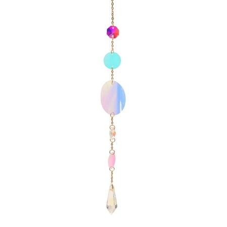 Moonlight Pendant Crystal Light Prism Car Hanging Wind Chime
