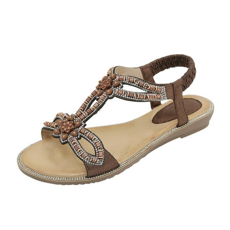 Womens Sandals Women s Summer Bohemian Style Open Toe Sandals Flat Bottom Rhinestone Sandals Orthopedic Sandals for Women Summer Sandals for Women 2024(Color:Brown Size:US 9)
Womens Sandals Women s Summer Bohemian Style Open Toe Sandals Flat Bottom Rhinestone Sandals Orthopedic Sandals for Women Summer Sandals for Women 2024(Color:Brown Size:US 9)