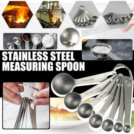 Stainless Steel Double-headed Measuring Spoon 7-piece Set Seasoning Spoon Tools
Stainless Steel Double-headed Measuring Spoon 7-piece Set Seasoning Spoon Tools
