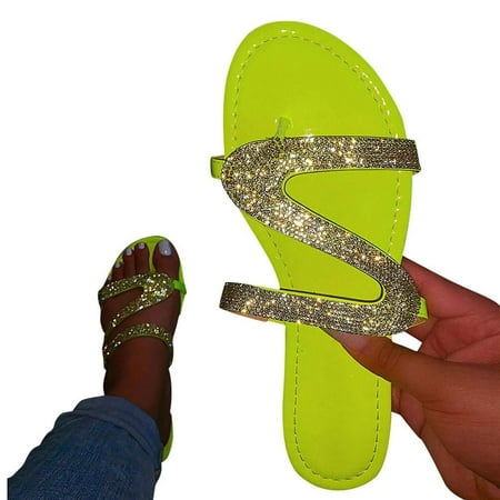 Women s Slip on Sandals Slide Glitter Bling Casual Sandal Flat Open Toe Sparkle Slides Cute Casual Summer Beach Wear Crystal Slippers Sandals
Women s Slip on Sandals Slide Glitter Bling Casual Sandal Flat Open Toe Sparkle Slides Cute Casual Summer Beach Wear Crystal Slippers Sandals