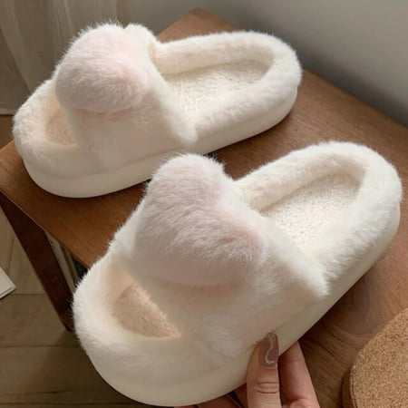 Three-dimensional Love Single Band Winter New Women Slipper Soft Heel Platform Warm Indoor Comfortable Home Fluffy Home Slippers
Three-dimensional Love Single Band Winter New Women Slipper Soft Heel Platform Warm Indoor Comfortable Home Fluffy Home Slippers