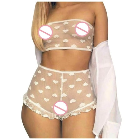 EUHDSSDE Follure Ladies Fashion Sexy Lace Lingerie Heart Print Shaped Mesh Underwear Set
EUHDSSDE Follure Ladies Fashion Sexy Lace Lingerie Heart Print Shaped Mesh Underwear Set