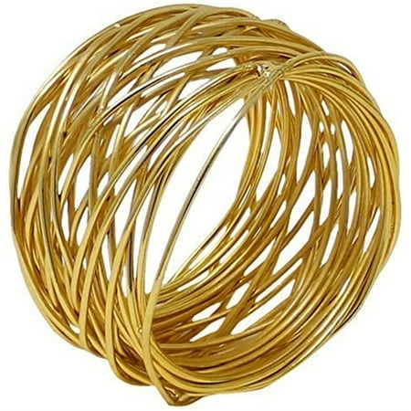 Handmade Round Mesh Napkin Rings Holder for Dinning Table Parties Set of 6