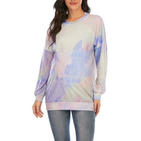 TUOBARR Maternity Clothes Cotton Round Neck Long Sleeve Gradient Color Maternity Pocket Tie-Dye Home Top
TUOBARR Maternity Clothes Cotton Round Neck Long Sleeve Gradient Color Maternity Pocket Tie-Dye Home Top