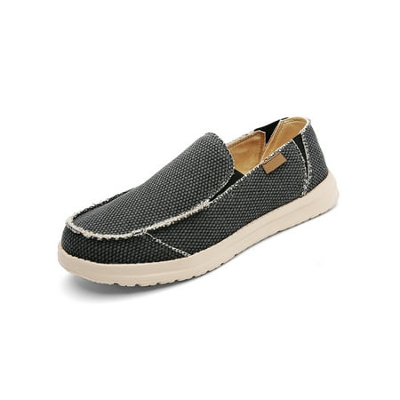 Sanviglor Men Flats Slip On Boat Shoes Comfort Loafers Walking Breathable Non-Slip Canvas Shoe Casual Classic Black 7
Sanviglor Men Flats Slip On Boat Shoes Comfort Loafers Walking Breathable Non-Slip Canvas Shoe Casual Classic Black 7