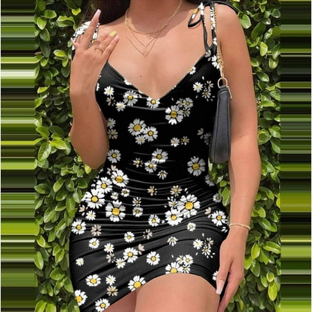 amousa Women s Fashion Casual Printing Suspender Bra Sleeveless Sexy Slim Dress womens dresses
amousa Women s Fashion Casual Printing Suspender Bra Sleeveless Sexy Slim Dress womens dresses