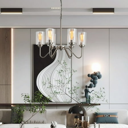 GDFIH Modern American luxury style E26 glass chandelier iron 6 bulb living room chandelier without bulb
GDFIH Modern American luxury style E26 glass chandelier iron 6 bulb living room chandelier without bulb