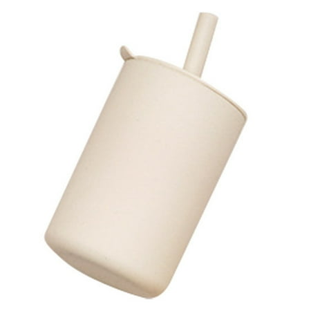 Toddler Cup Kids Silicone Training Cup with Straw (Creamy-white)