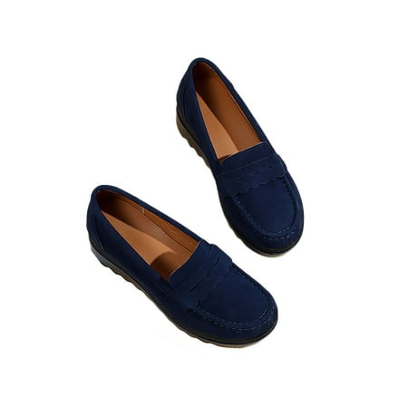 Kesitin Womens Breathable Round Toe Loafer Driving Lightweight Casual Shoes Non-Slip Slip On Platform Loafers Blue 5.5
Kesitin Womens Breathable Round Toe Loafer Driving Lightweight Casual Shoes Non-Slip Slip On Platform Loafers Blue 5.5