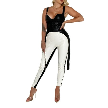 Listenwind Women Sexy Corset Crop Top Faux Leather Push Up Bustier Tank Backless Deep V Neck Cami Aesthetic Clothes
Listenwind Women Sexy Corset Crop Top Faux Leather Push Up Bustier Tank Backless Deep V Neck Cami Aesthetic Clothes