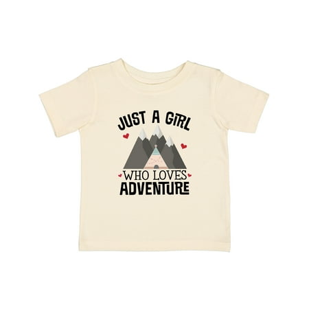 Inktastic Just a Girl Who Loves Adventure Gift Baby Girl T-Shirt