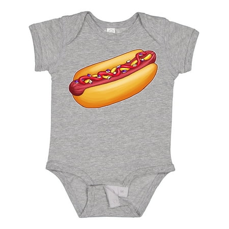 Inktastic Hot Dog Illustration with Mustard Onions and Ketchup Gift Baby Boy or Baby Girl Bodysuit 
Inktastic Hot Dog Illustration with Mustard Onions and Ketchup Gift Baby Boy or Baby Girl Bodysuit