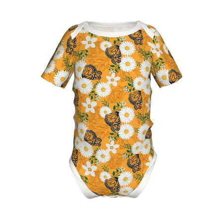 Lukts White Floral and Butterflies Print Baby Short Sleeve Romper Onesie for Newborn Baby Boys and Girls-2 Years
Lukts White Floral and Butterflies Print Baby Short Sleeve Romper Onesie for Newborn Baby Boys and Girls-2 Years