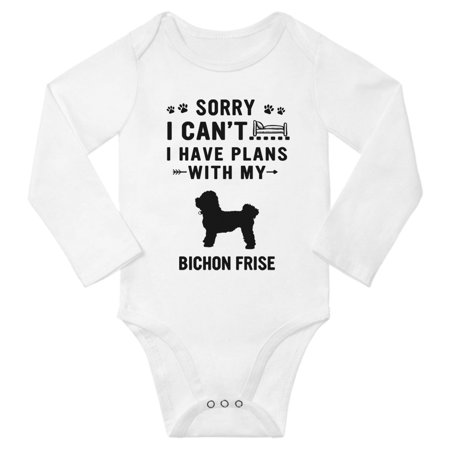 Sorry I Can t I Have Plans With My Bichon Frise Baby Long Sleeve Bodysuit (White 6-12 Months)
Sorry I Can t I Have Plans With My Bichon Frise Baby Long Sleeve Bodysuit (White 6-12 Months)