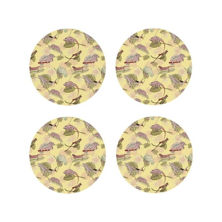 Coasters Set of 4 - Artistic Cute Lizard Chameleon Drink Coasters for Tabletop Protection Leather Coasters for Living Room Decor and Housewarming Gift Round Shape
Coasters Set of 4 - Artistic Cute Lizard Chameleon Drink Coasters for Tabletop Protection Leather Coasters for Living Room Decor and Housewarming Gift Round Shape