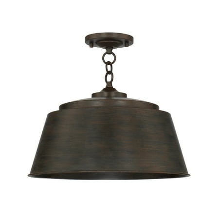 Capital Lighting 229111 Tybee 16 Wide Semi-Flush Ceiling Fixture / Pendant - Grey