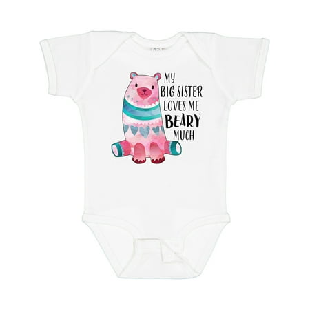 Inktastic My Big Sister Loves Me Beary Much with Cute Bear Gift Baby Boy or Baby Girl Bodysuit
Inktastic My Big Sister Loves Me Beary Much with Cute Bear Gift Baby Boy or Baby Girl Bodysuit