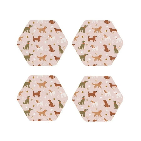Tideii Star Cute Dog for Leather Coasters 4 Pieces Anti-fouling and Anti-scalding Decorative Coasters Suitable for Restaurants Kitchens Coffee Shops-Hexagon
Tideii Star Cute Dog for Leather Coasters 4 Pieces Anti-fouling and Anti-scalding Decorative Coasters Suitable for Restaurants Kitchens Coffee Shops-Hexagon