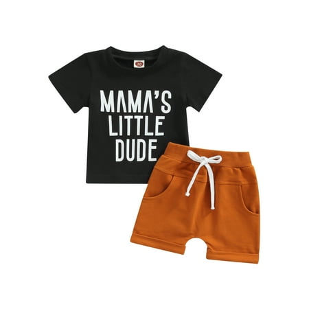 aturustex 2Pcs Summer Baby Boy Casual Clothes Toddler Letter Print Crewneck Short Sleeve T-Shirt+Solid Shorts Outfit (0-3 Years)
aturustex 2Pcs Summer Baby Boy Casual Clothes Toddler Letter Print Crewneck Short Sleeve T-Shirt+Solid Shorts Outfit (0-3 Years)