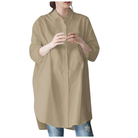 YFPWM Tank Top for Women Underscrub T-shirts Plaid Tops Striped Tops Multi Color Tops Camouflage T-shirts Long Sleeve Irregular Shirt Solid Color Cotton Linen Tops Lapel Top
YFPWM Tank Top for Women Underscrub T-shirts Plaid Tops Striped Tops Multi Color Tops Camouflage T-shirts Long Sleeve Irregular Shirt Solid Color Cotton Linen Tops Lapel Top