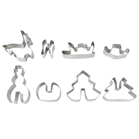 8pcs Kitchen Cooking Tools Baking Mould Food Fondant Candy Biscuit Mold Cake Mold Cookie Cutter 3D Christmas
8pcs Kitchen Cooking Tools Baking Mould Food Fondant Candy Biscuit Mold Cake Mold Cookie Cutter 3D Christmas