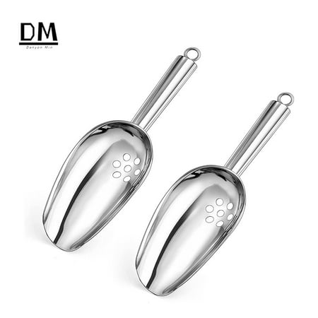 Ice Scoops with Holes 6 Ounce Stainless Steel Scoops with Drain Holes to Reduce Unwanted Dilution Metal Scoop for Ice Maker/Freezer/Bar Rust Free & Dishwasher Safe-2 Pack
Ice Scoops with Holes 6 Ounce Stainless Steel Scoops with Drain Holes to Reduce Unwanted Dilution Metal Scoop for Ice Maker/Freezer/Bar Rust Free & Dishwasher Safe-2 Pack